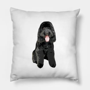 Cockapoo Cockerpoo Black Cutie Doodle Dog Pillow