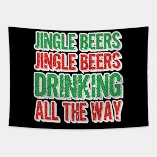 Jingle Beers Jingle Beers Drinking All The Way Tapestry