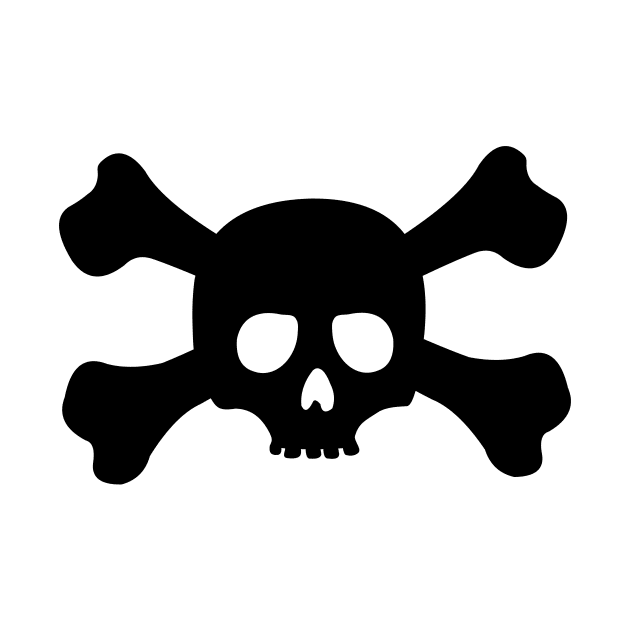 Simple Crossbones Skull by XOOXOO