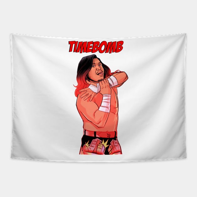 Timebomb Animated (with text) Tapestry by MaxMarvelousProductions