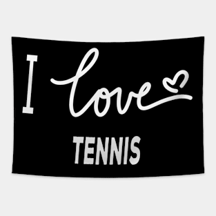 I Love Tennis Tapestry