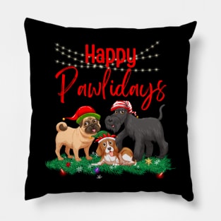 Happy Pawlidays Pillow