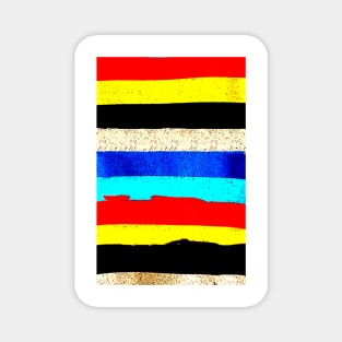 Colourful Horizontal Stripes Magnet