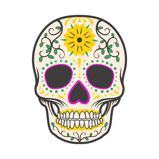 Colorful Skull by MaiKStore