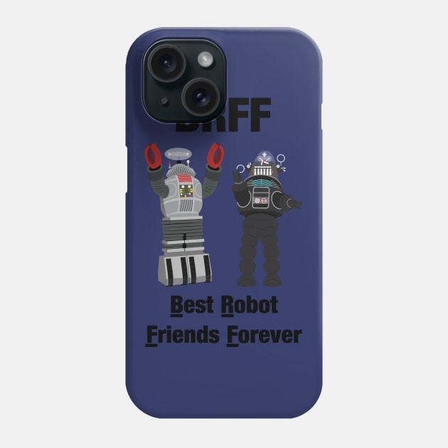 Best Robot Friends Forever Phone Case by Ed's Craftworks