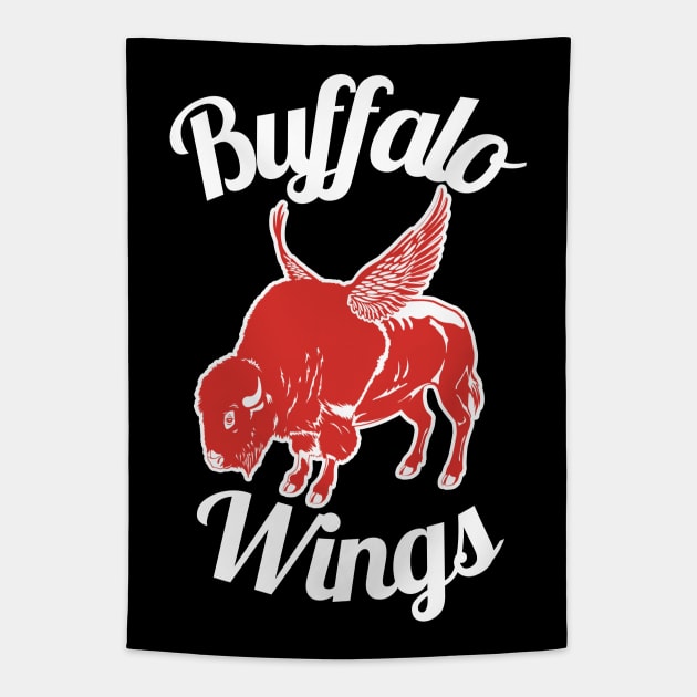 Buffalo Wings Hockey Logo Tapestry by FantasySportsSpot