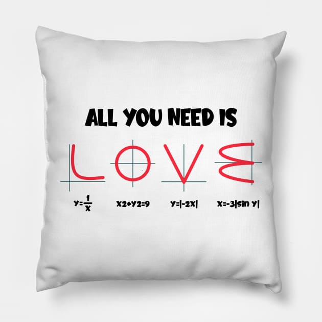 All You Need Is Love Pillow by ScienceCorner
