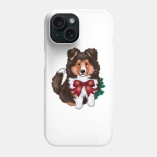 Cute Sheltie Drawing Phone Case