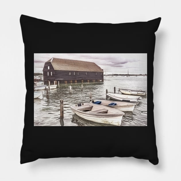 Bosham Quayside Pillow by IanWL