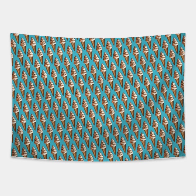 Soft Serve Twist Pattern Tapestry by KellyGilleran