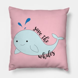 Save the Whales Pillow