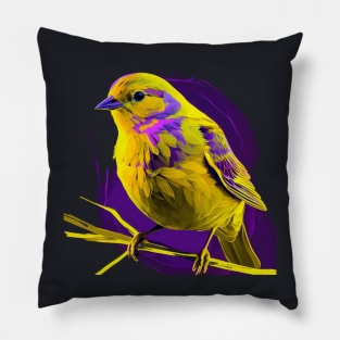 Modern Canary Design Pillow