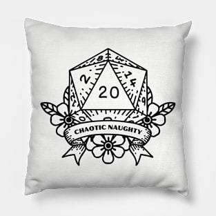 Chaotic Naughty DND Alignment Dice Pillow