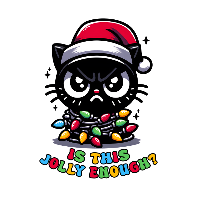 Is this Jolly Enough ? Black Cute Cat by Bam-the-25th