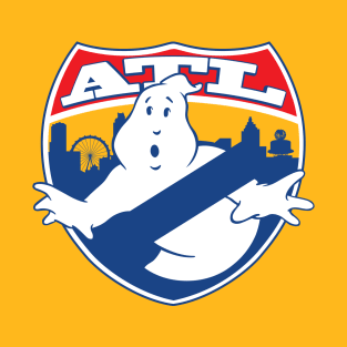 ATL Ghostbusters Stylized, Transparent Logo T-Shirt