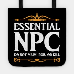 Essential NPC Non-Playable Character Gaming Tote