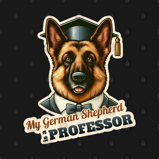 German Shepherd Professor by k9-tee