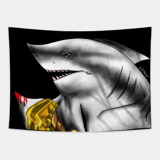 the kingdom of the shark Tapestry