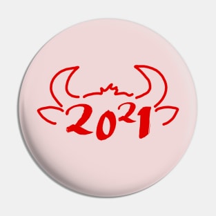 2021 Year of the ox Pin