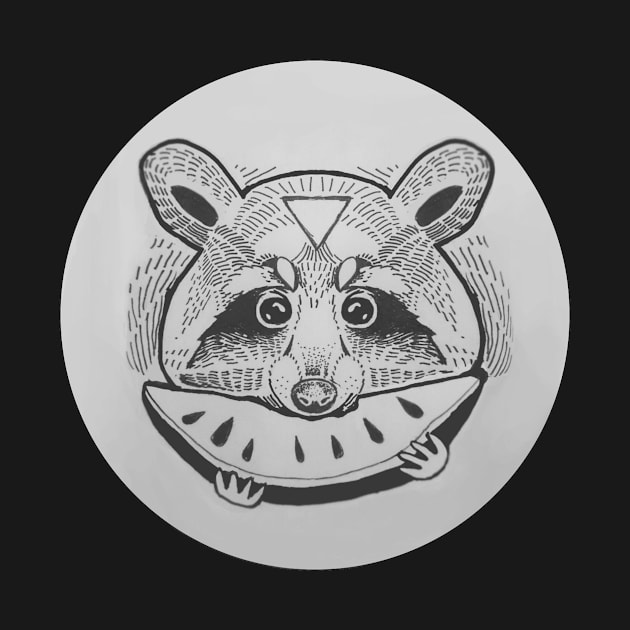 raccoon by Sovey_tattoo