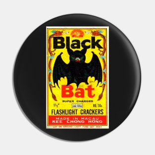 Black Bat Vintage Firecrackers Pin