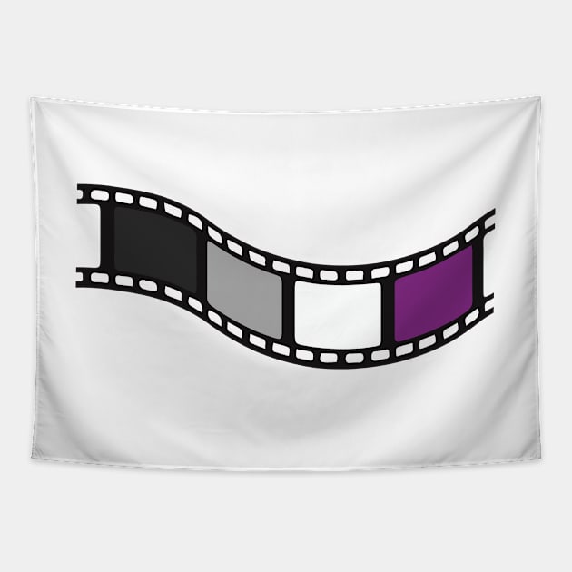 Film Strip - Asexual Pride Tapestry by LaLunaWinters