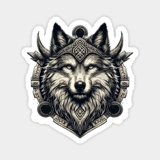 Wolf Fenrir Norse Mythology Viking Warrior Magnet