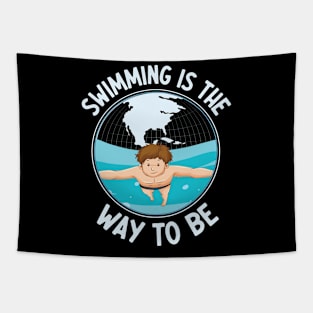 Swimming Is The Way To Be I Swimming Tapestry