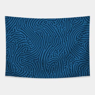 Liquid Turing Pattern (Blue) Tapestry