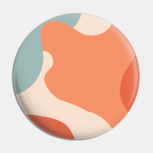 Colorful Retro Waves 1, Swirl Pin