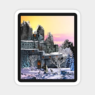 Winter Castle at Dusk Magnet