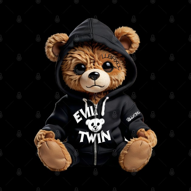 Evil Twin Hip Hop Streetwear Graffiti Teddy Bear by Angelic Gangster