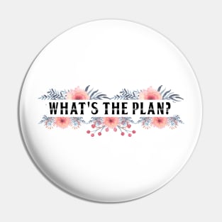 What's the plan? Pin