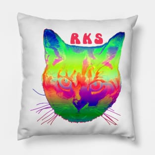 rainbow kitten 4 Pillow