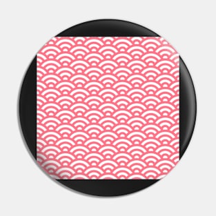 Pink wave pattern Pin