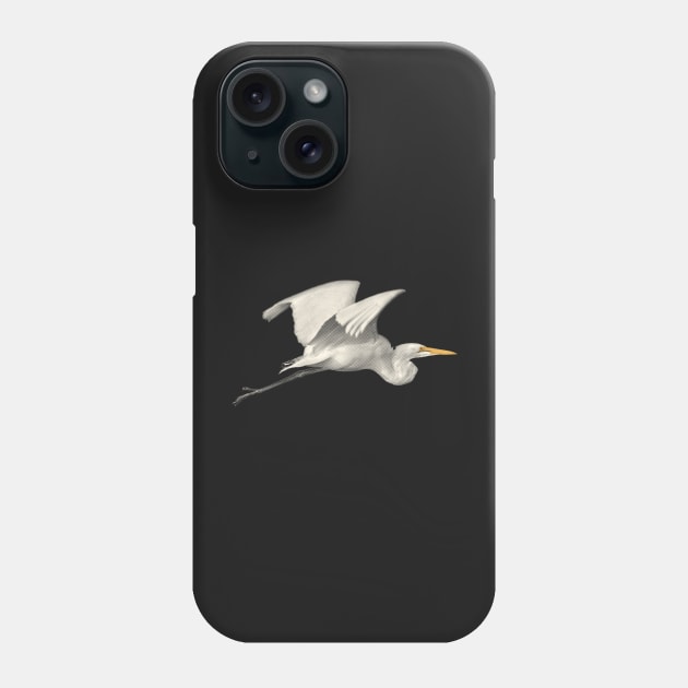 Great Egret in Flight Phone Case by scotch