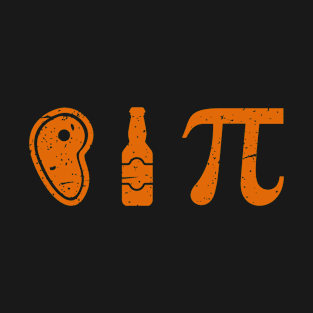 Pi Day Shirt Steak and Ale Pi Algebra Math Symbol π T-Shirt