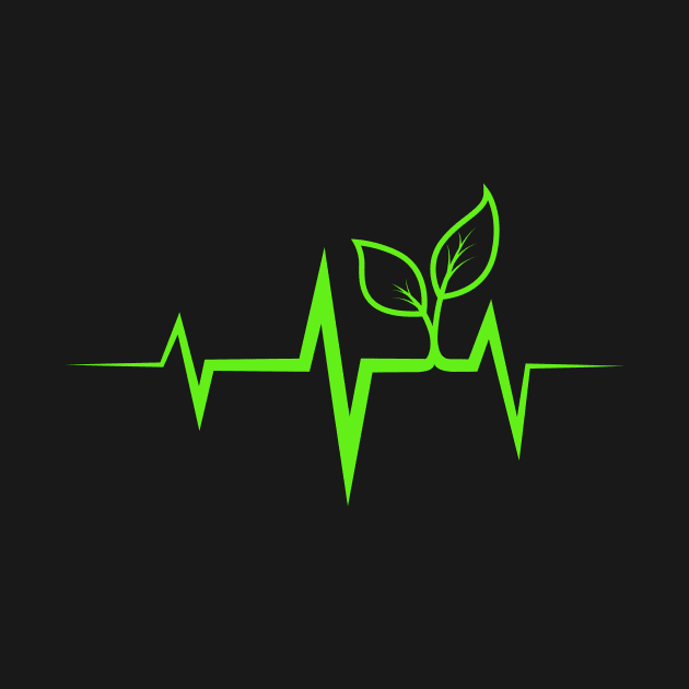 Plants Heartbeat Vegan Gift by Delightful Designs