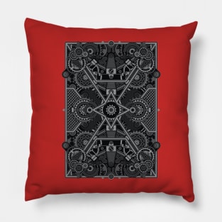 Mechanical Design Pattern Science Advance Clug Gears Geometric Pillow