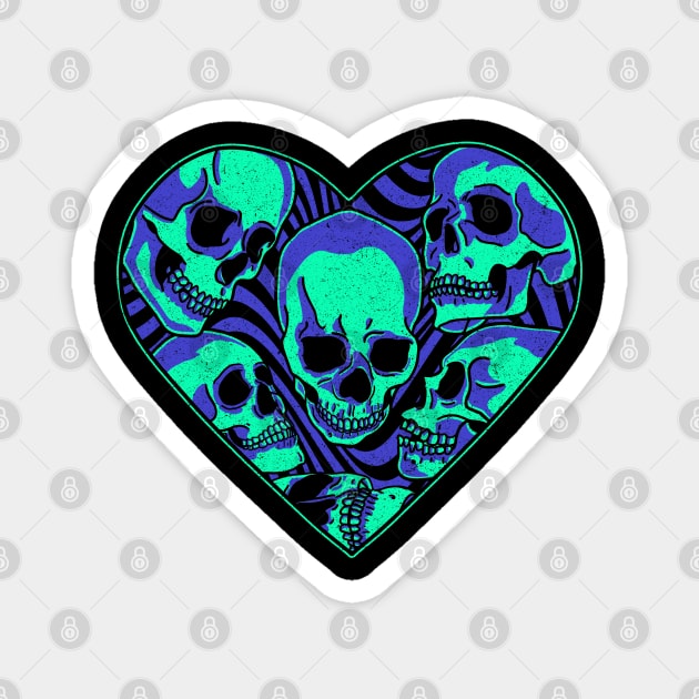 Neon Anatomical Love Magnet by FanFreak