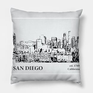 San Diego - California Pillow