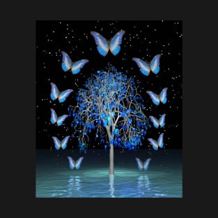 Butterfly Crystal Tree T-Shirt