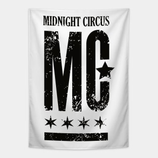 Midnight Circus Logo Black Tapestry