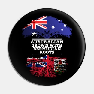 Australian Grown With Bermudian Roots - Gift for Bermudian With Roots From Bermuda Pin