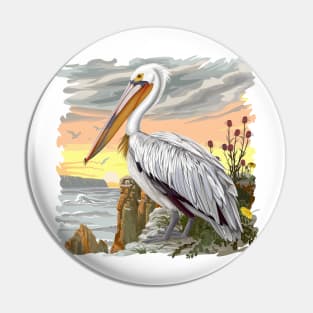 Pelican Art Pin