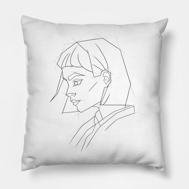 Line art Pillow by Cgfishka