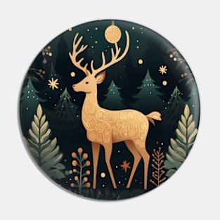 christmas deer Pin