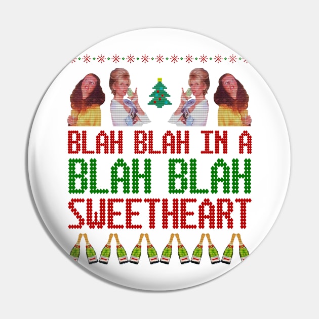 AbFab Ugly Christmas — Blah Blah In a Blah Blah Pin by chaxue