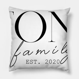 Toni Family EST. 2020, Surname, Toni Pillow