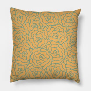 Elegance Seamless pattern with flowers Pillow